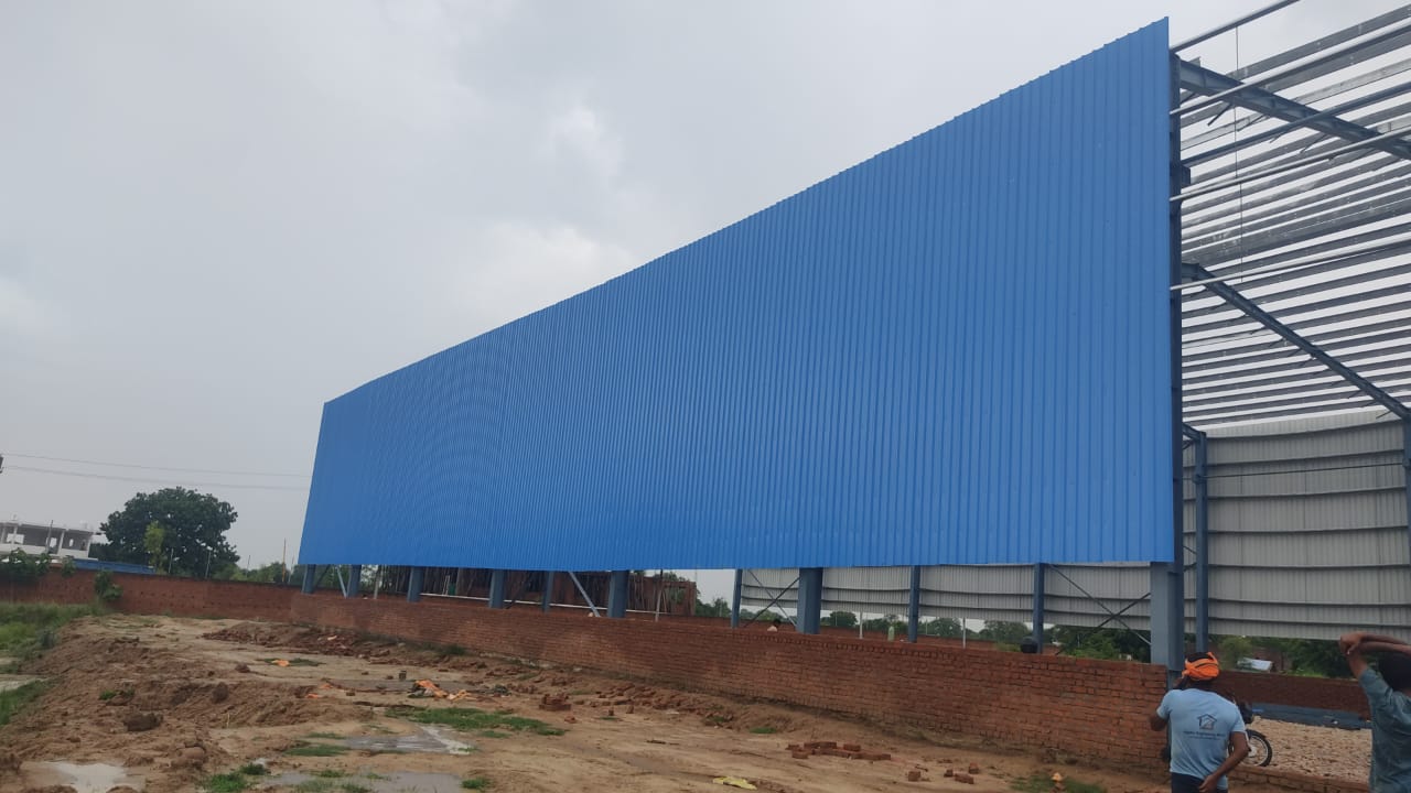 Steel Structure Factory Project Barabanki - PEB Industrial Building by JEW Steel