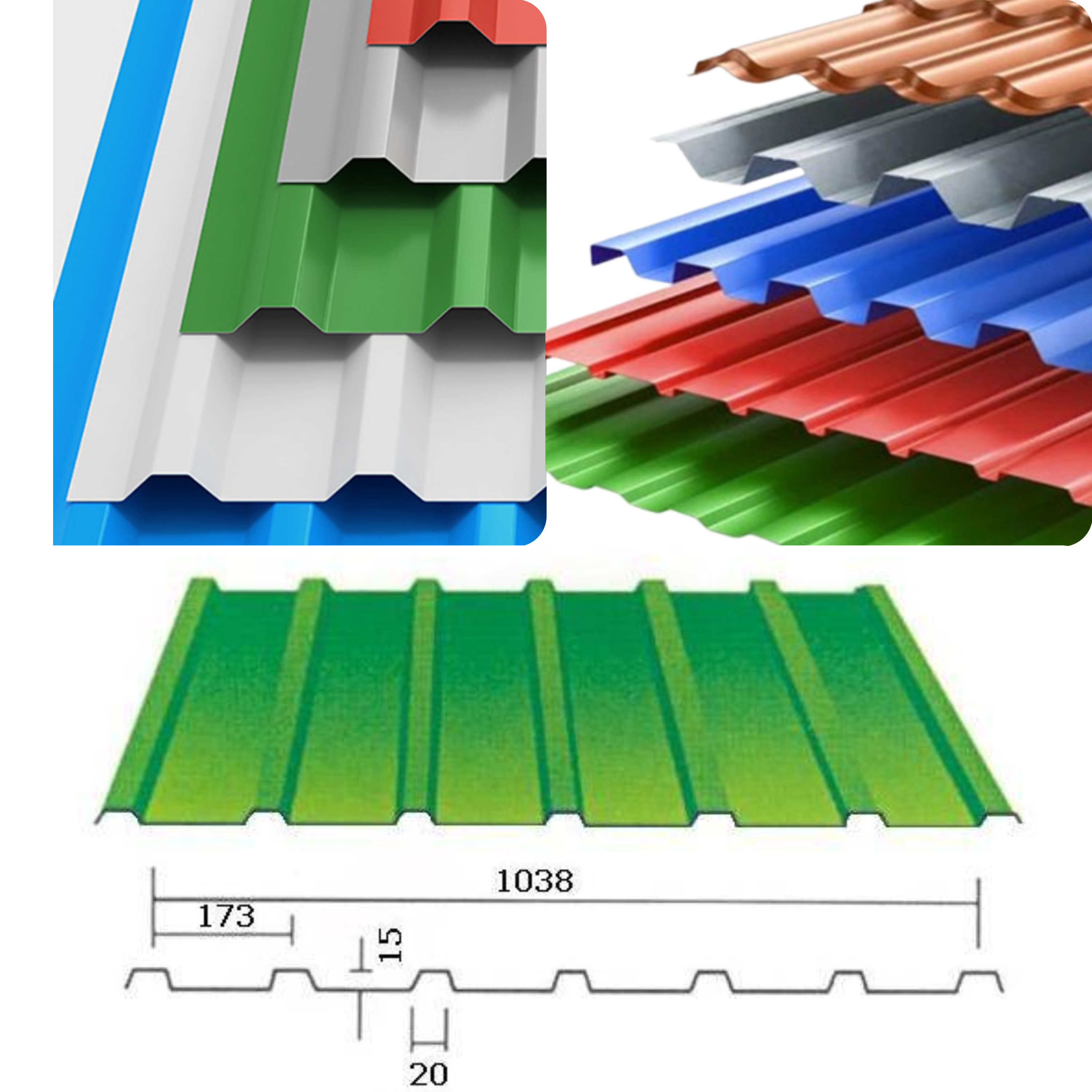 Galvanized Iron Roofing Sheets - Color Coated Profile Sheets Lucknow